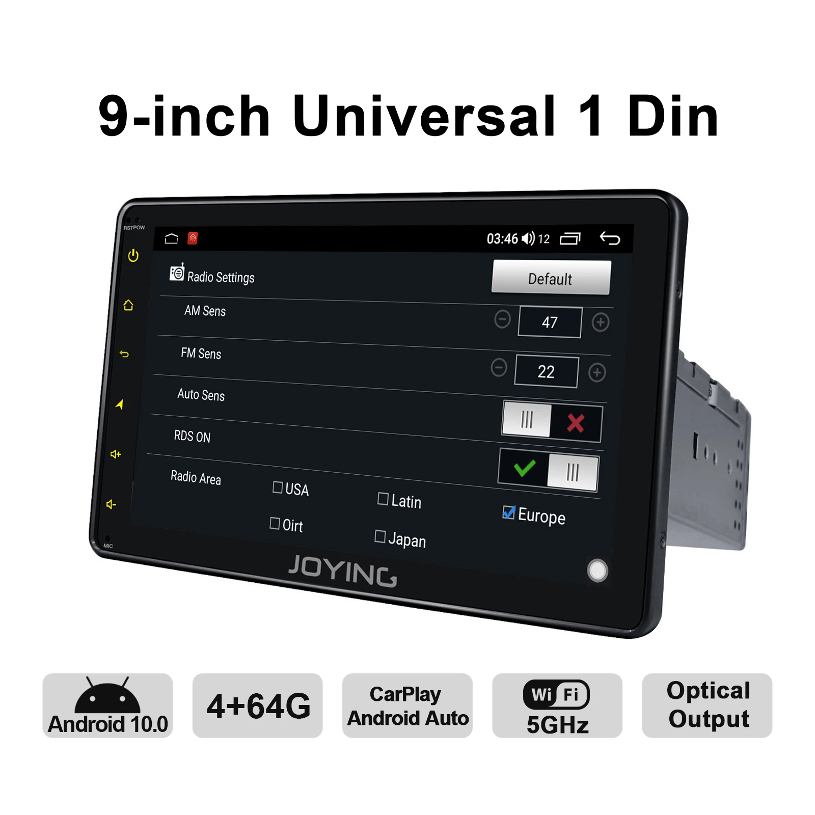 Autoradio Android 1 din Radio With Screen 9 inch Android 10 Central Multimedia Audio System GPS TV Digital  Wireless Carplay 4G