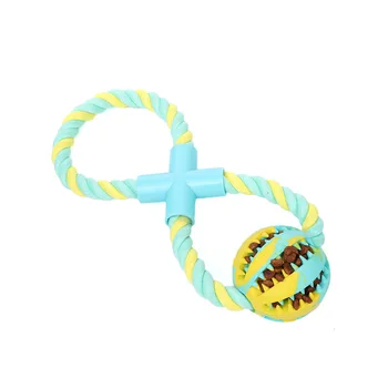 

Pet Dog Chewing Toys Dog Toy Cotton Rope Rubber Ball Stuffed With Snack Leakage Ball For Large Dog