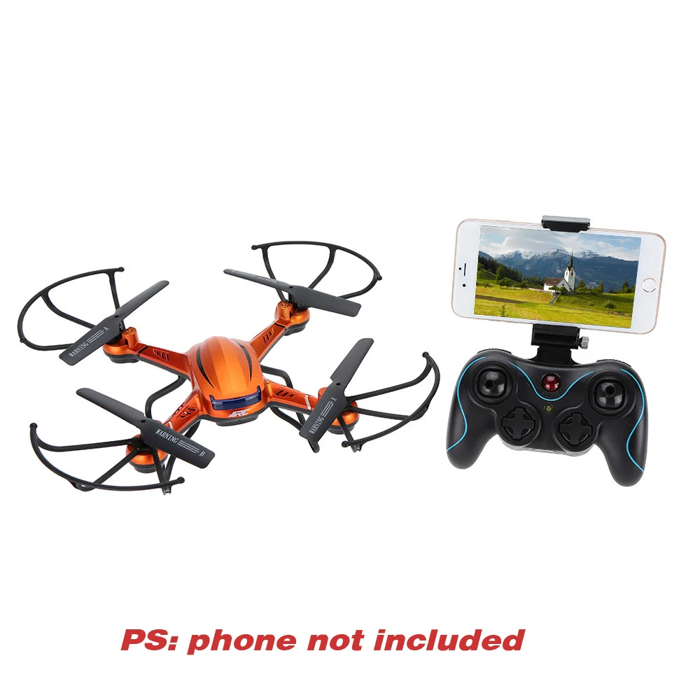 

JJR/C H12W 2.4G 4 CH 6-Axis Gyro Wifi FPV Quadcopter Drone Headless Mode 3D Roll Function RC Drone with Camera Drones Helicopter