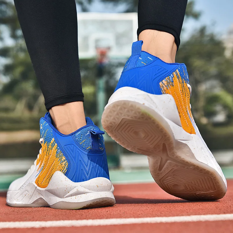 Уличная Мужская баскетбольная обувь; zapatillas hombre Deportiva; высокие мужские Ботильоны; кроссовки для тренировок; спортивная обувь