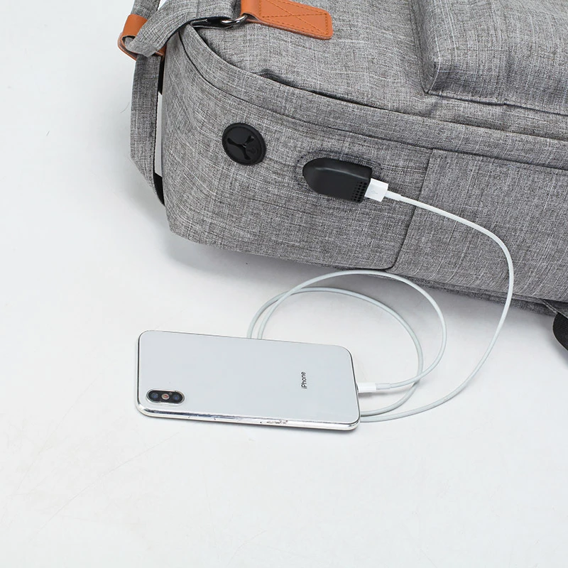 Новинка, три предмета, зарядка через usb, сумка для мужчин и женщин, 15,6 дюймов, рюкзак для ноутбука, модные школьные сумки, большая вместительность, многофункциональная дорожная сумка