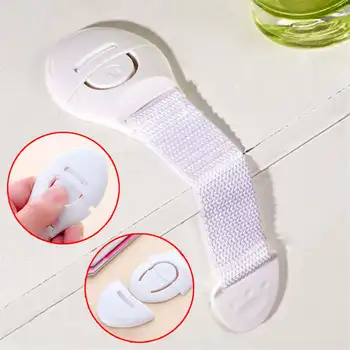 

2018 New Quality 10Pcs Baby Adhesive Safety Lock For Cabinet Door Drawers Refrigerator Security Lock 913