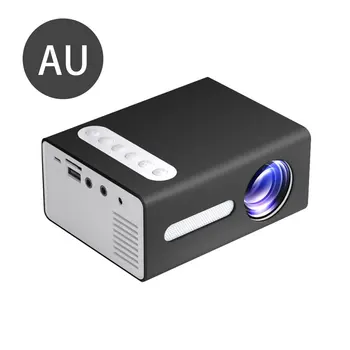 

Black T300 Portable Projector High Definition Efficient LED Projector Multi Interface Home Theater Video Projector