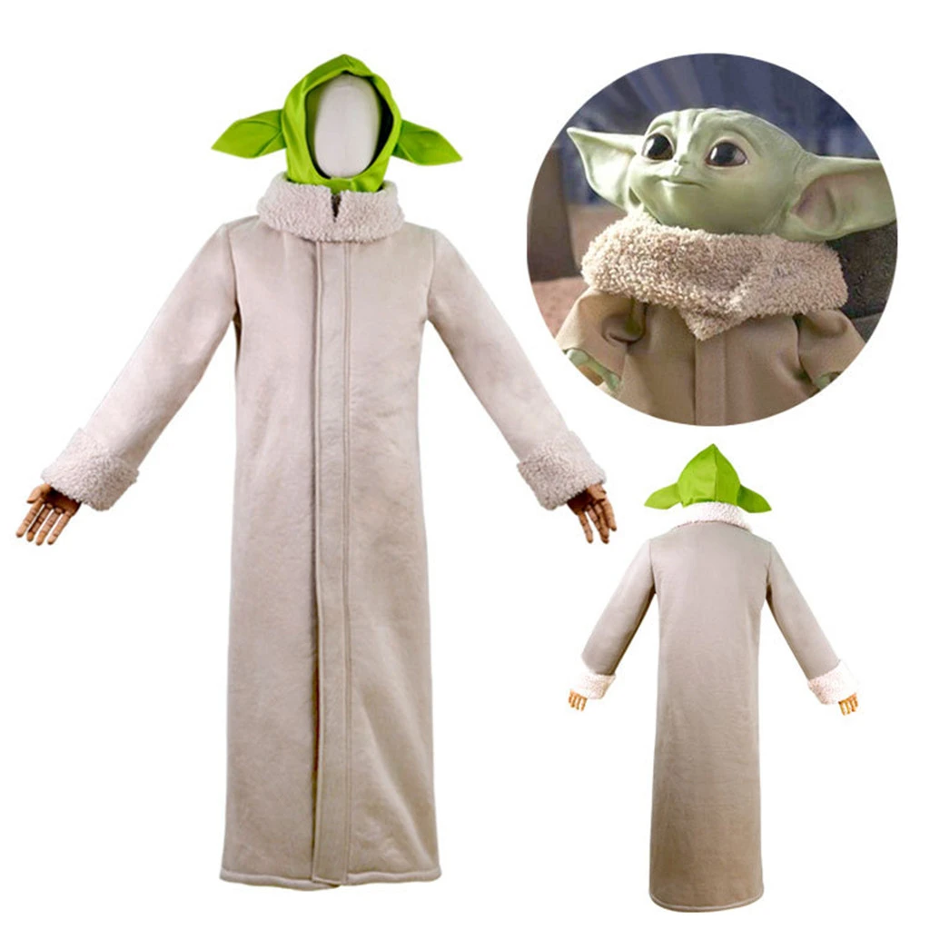 Disfraz de Yoda para niños y adultos, disfraz de Alien realista, aterrador,  Cosplay| | - AliExpress