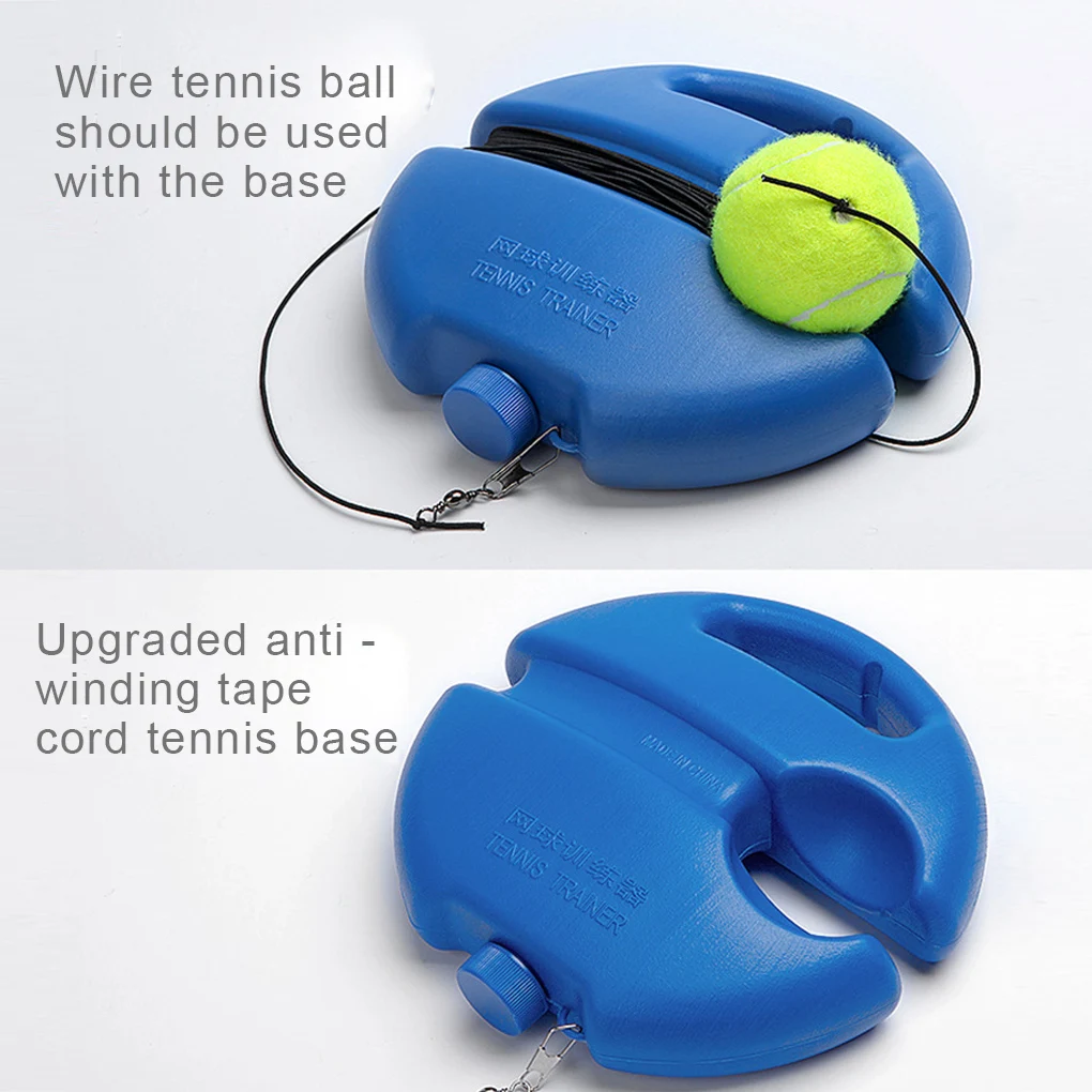 

Heavy Duty Tennis Training Aids Tool With Elastic Rope Ball Practice Self-Duty Rebound Tennis Trainer Partner Sparring Device