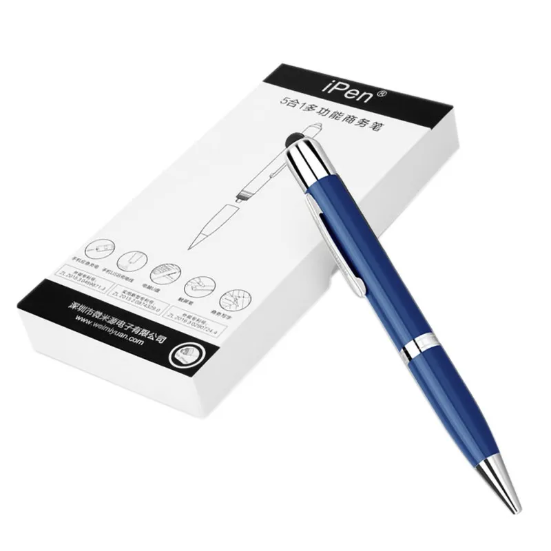 Blue Type c Многофункциональный емкостный стилус, USB диск, внешний аккумулятор для IPhone type-C, Micro-USB, красный, синий, черный, серебристый - Цвет: Blue Type c