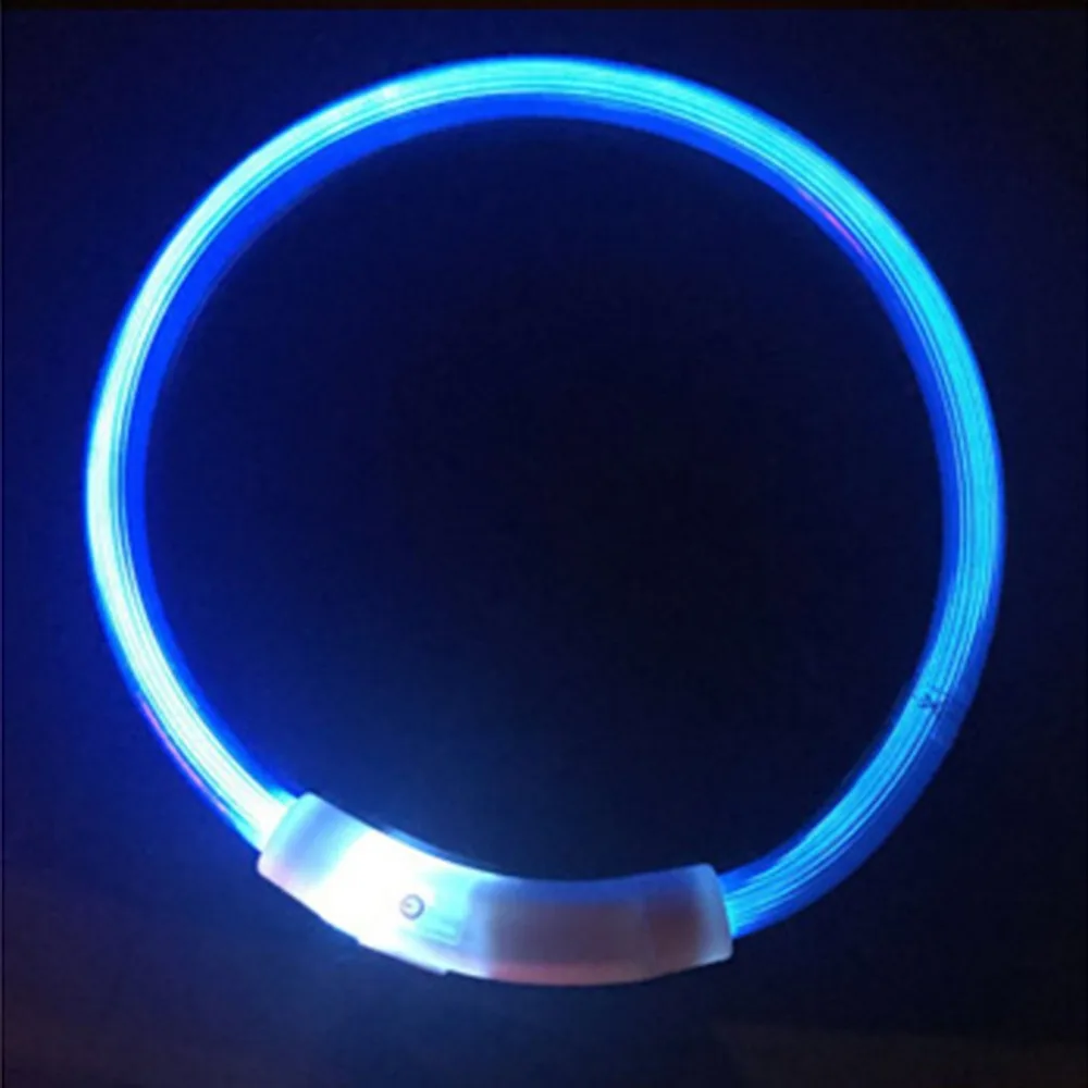 50cm/35CM/70CM Dog Collar Usb Charging Light Collar Night Light Dog Collar Led Teddy Dog Collar Colorful