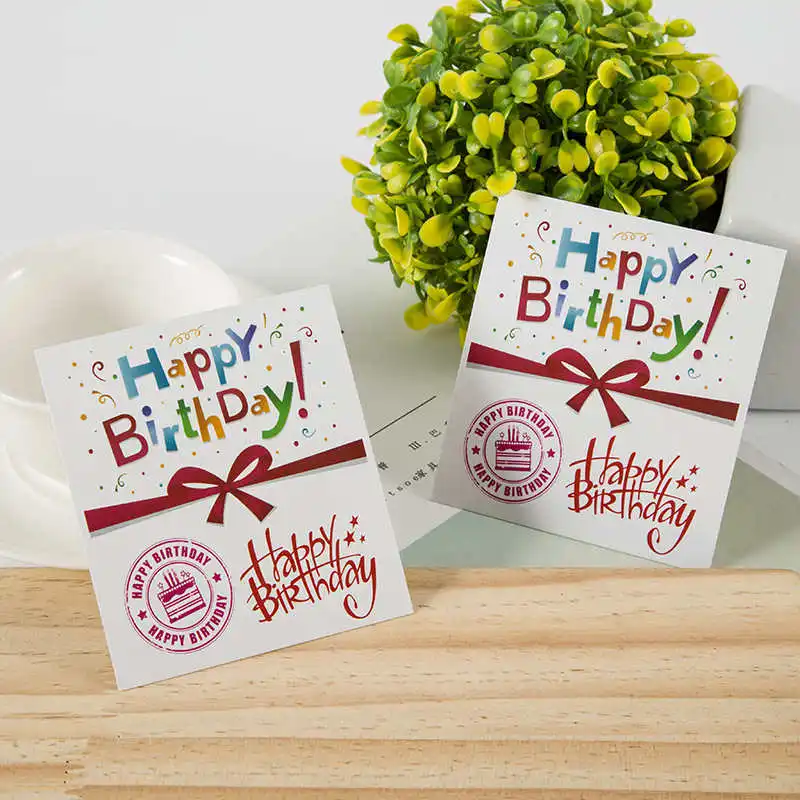20pcs Paper card New holiday multi-pattern optional holiday wedding celebration commemorative birthday card 8.5*9.5CM - Цвет: 11