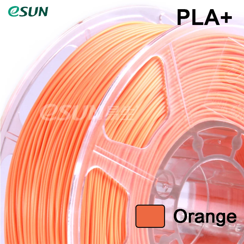 PLA Plus Orange Esun PLA, PLA+ нить цвета кожи 340 м, 1,75 мм, 1 кг/Быстрая из России - Цвет: PLA Plus Orange
