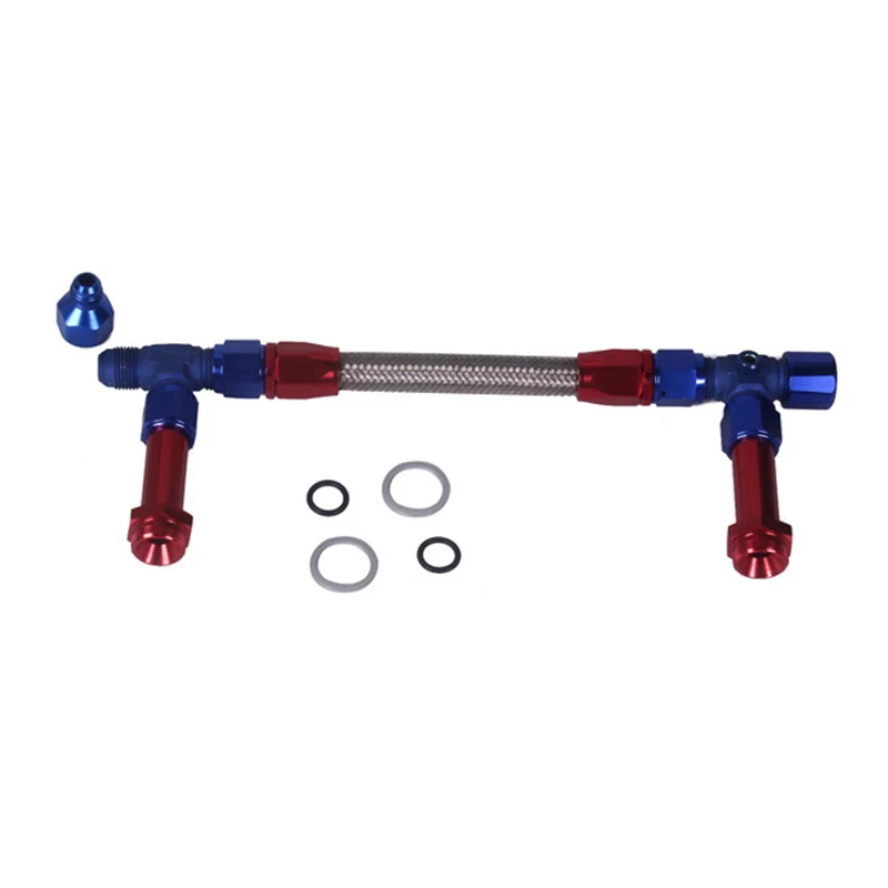 Carb Braided Fuel Line 8 Braided Stainless Steel Carburetor Dual Inlet