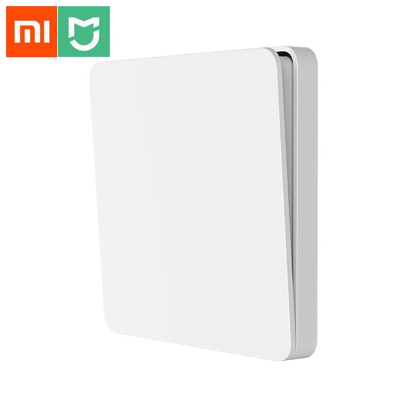 Оригинальный умный выключатель Xiaomi Mijia настенный с одним двойным открытием два