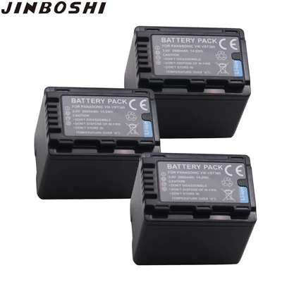 3X Battery 4x VW-VBT380 VW VBT380 батарея для Panasonic HC-V110, HC-V130, HC-V160, HC-V180, HC-V201, HC-V250, HC-V260, HC-V750, батареи - Цвет: 3X Battery