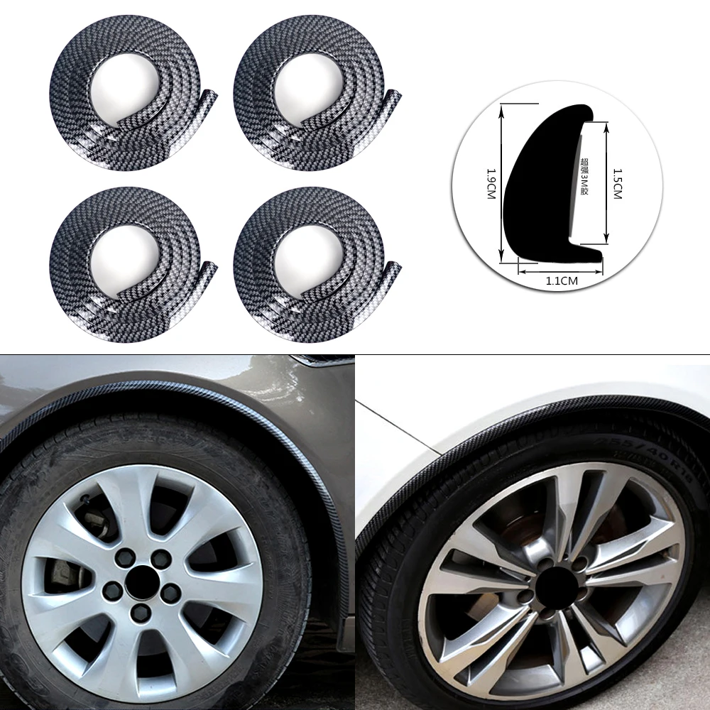 1,9X11X1,5 м полукруглый для Renault Clio/Espace/Fluence/Duster универсальный крыло Колеса брови защитный чехол