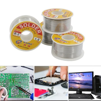 

High Quality 0.5/0.6/0.8/1.0mm 50/100g 2.0% FLUX 45FT Tin Lead Line Rosin Core Flux Solder Soldering Welding Iron Wire Reel