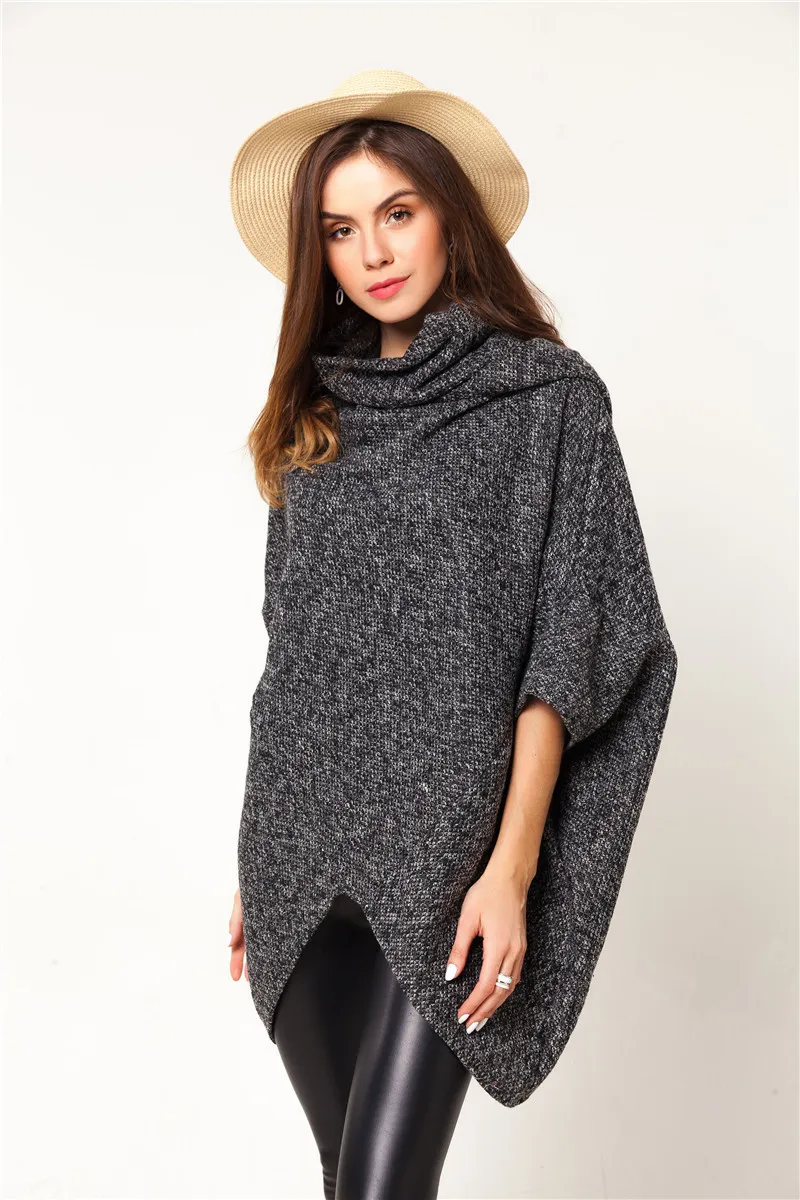 

European And American-Style 2019 Winter New Style Triangular Thick-Mid-length Woolen Jacket