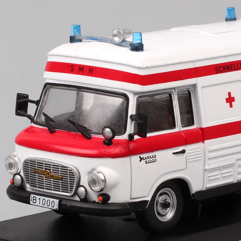 1:43 Atlas старый VEB Barkas B1000 1965 SMH3 1965 микроавтобуса скорой помощи фургон Винтаж Германия Медицинский Литой модельный автомобиль весы автомобиль игрушка