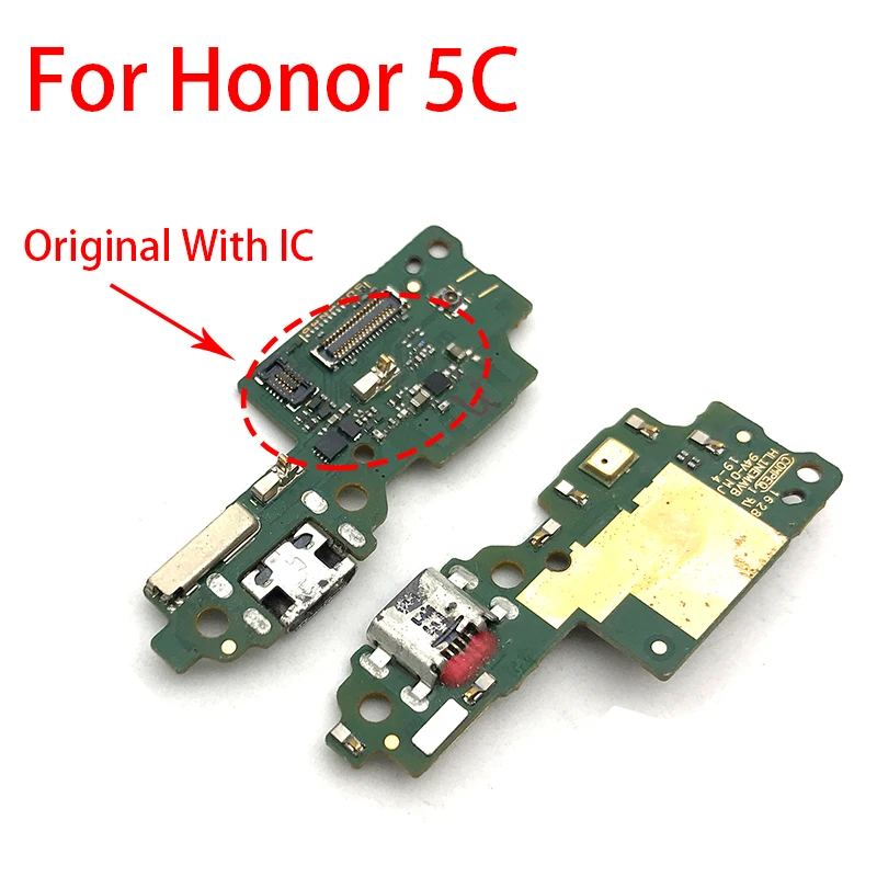 Honor 5C Original Док-разъем Micro USB зарядное устройство зарядный порт гибкий кабель плата для huawei Honor 8 9 Lite 8X Max 5X 5C запасные части - Цвет: Honor 5C Original