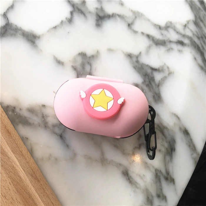 Милый защитный чехол для samsung Galaxy Buds, чехол с откидной крышкой и карабином, водонепроницаемый противоударный чехол s