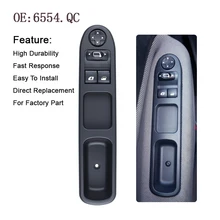 Переключатель Стеклоподъемника YAOPEI OEM 6554.QC 6554QC для Peugeot 207 Citroen C3 Picasso 07-14 Переключатель Стеклоподъемника YAOPEI OEM 6554.QC 6554QC для Peugeot 207 Citroen C3 Picasso 07-14