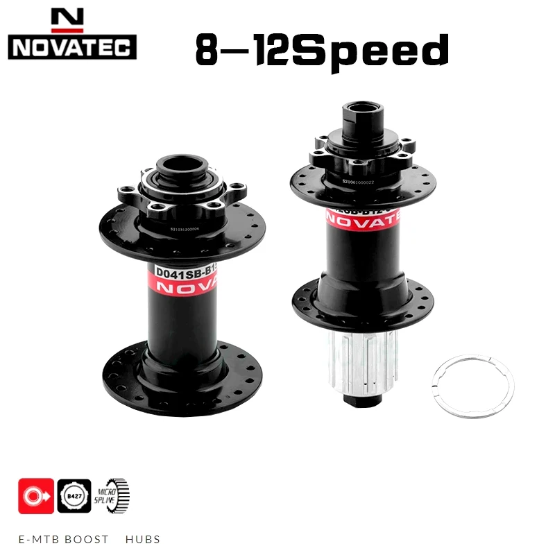 

Novatec Bicycle Hub D041SB-15 D442SB-X12 Mountain Bike Cube 32 Holes Micro Spline Mtb Freehub 8 9 10 11 12 Speed for Disc Brake