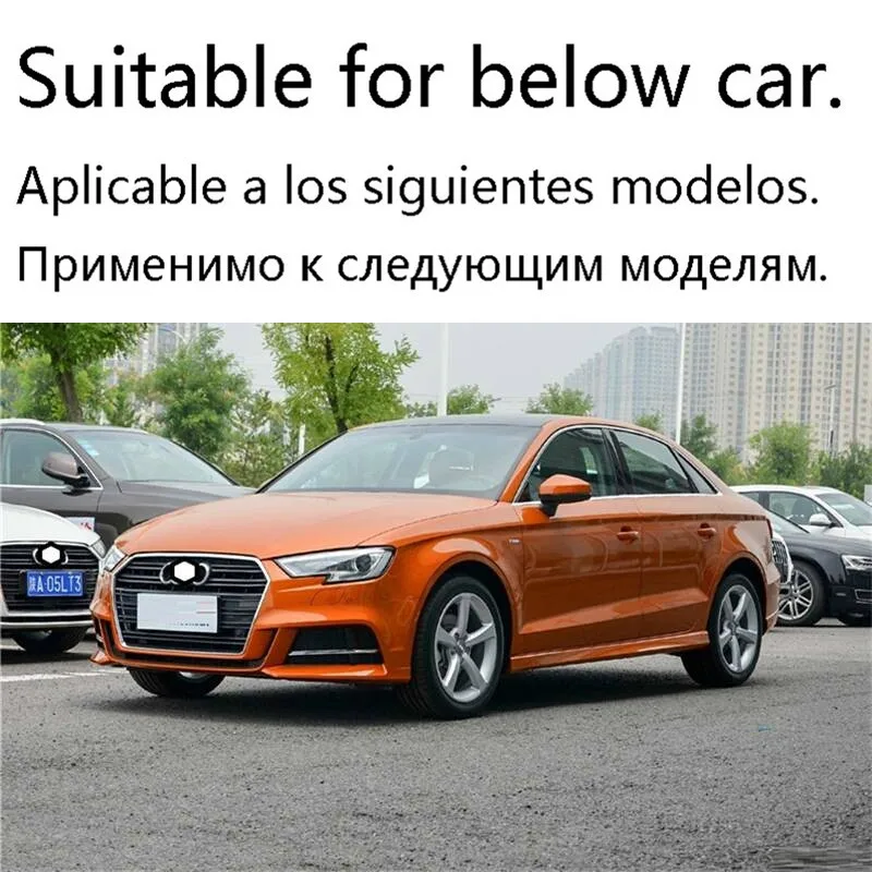 Кузова передний бампер внешний автомобильный хром декоративные яркие блестки протектор модификация 17 18 для Audi A3