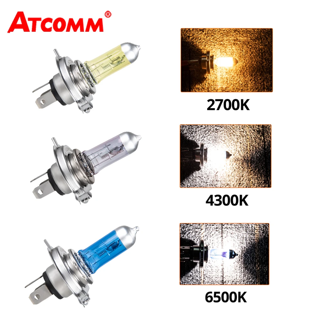 Автомобильный светильник ATcomm H4 H7 автомобильные галогенные лампы