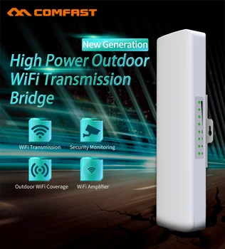 Comfast CF-E314N enrutador al aire libre 2,4G inalámbrico 3KM WIFI amplificador de señal WDS puente de red 2 * 14dBi Antena de acceso wi-fi