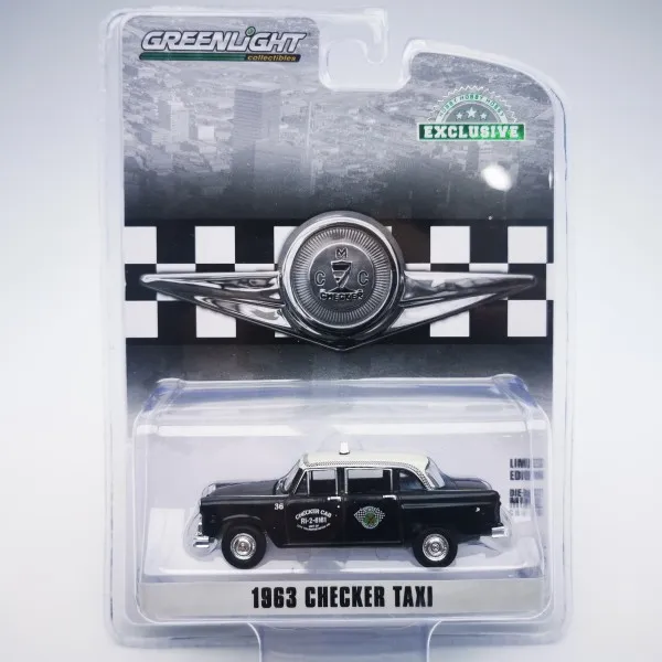 GREENLIGHT 1:64 1963 CHECKER TAXI 36 Alloy model car Metal toys for childen kids diecast gift | Игрушки и хобби