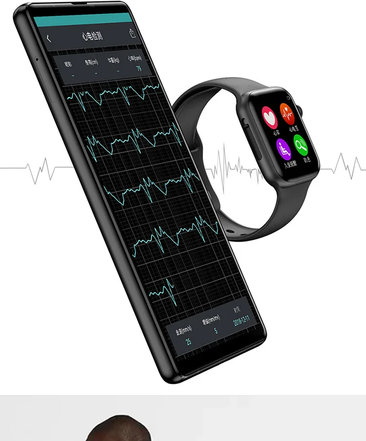 W34 умный Браслет Bluetooth Вызов пульсометр Мониторинг Артериального Давления Спорт шаг счетчик электрокардиограмма информация о вызове P