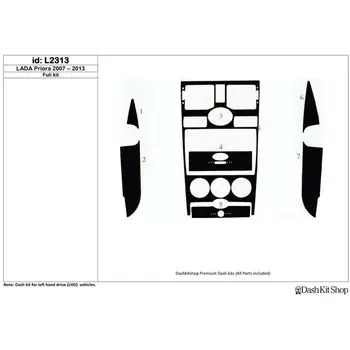 

Trim for interior panel for LADA Priora 2007-2013. Set L2313.