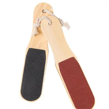 

1Pcs Foot Scrubber Wooden Sand Paper Dead Skin Removal Toe Exfoliator Heel Cuticles Exfoliating Scrub Feet Care Tool Foot File