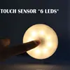 6 LEDs Touch Sensor Night Light Flashlight Magnetic Base Wall Lamp USB Charged Circle Portable Dimming Night Lamp ► Photo 2/6