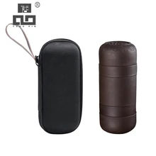 TANGPIN Фиолетовый Глиняный заварочный чайник с 4 чашками чайные наборы портативный чайный сервиз набор