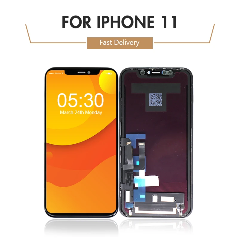 Для iPhone 11 LCD для A2111 дисплей с кодирующий преобразователь сенсорного экрана в