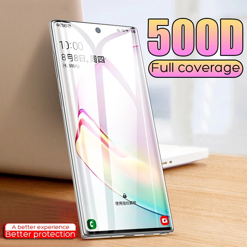 500D закаленное стекло для Samsung Galaxy S8 S9 S10 Plus Note 8 9 10 S6 S7 edge Защитная пленка
