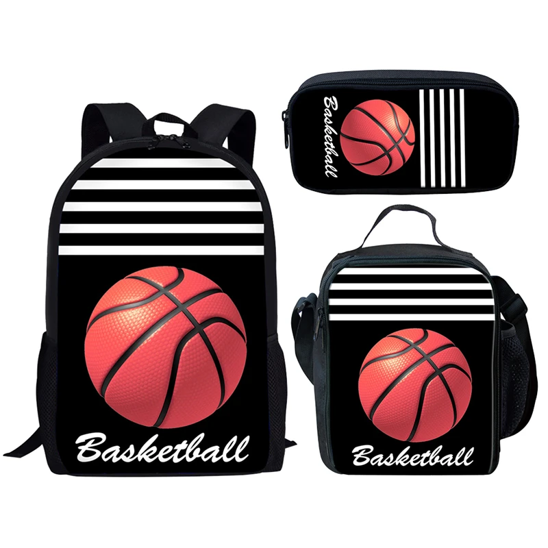 INJERSDESIGNS Set Women Men Backpacks Teenager Sport Book Bags Ball