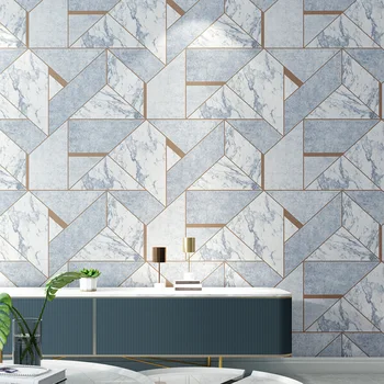 

Living Room Bedroom Backdrop Wall-Style Geometry Non-woven Wallpaper Modern Minimalist Hotel Hotel Engineering Wallpaper