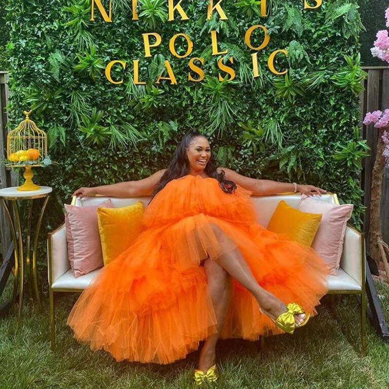 Trendy Yellow Puffy Tulle Dresses Women 2020 Chic