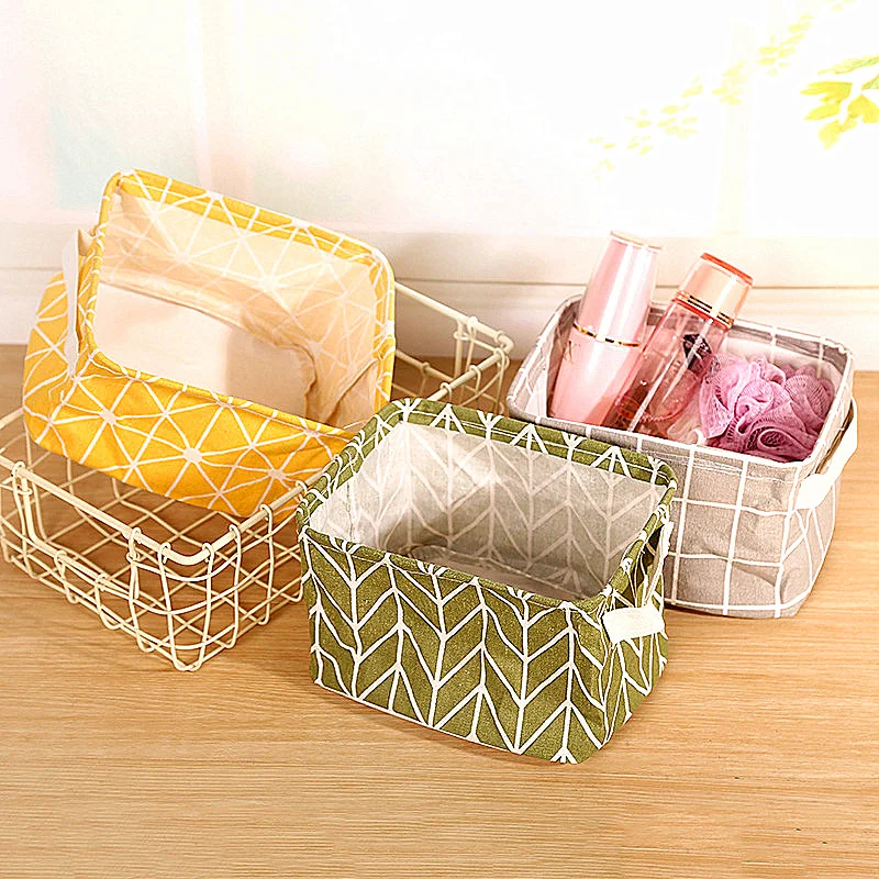 

Multi-style Cosmetics Toy Desktop Storage Basket Foldable Case Office Stationery Books Organizer Sundries Underwear Storage Box