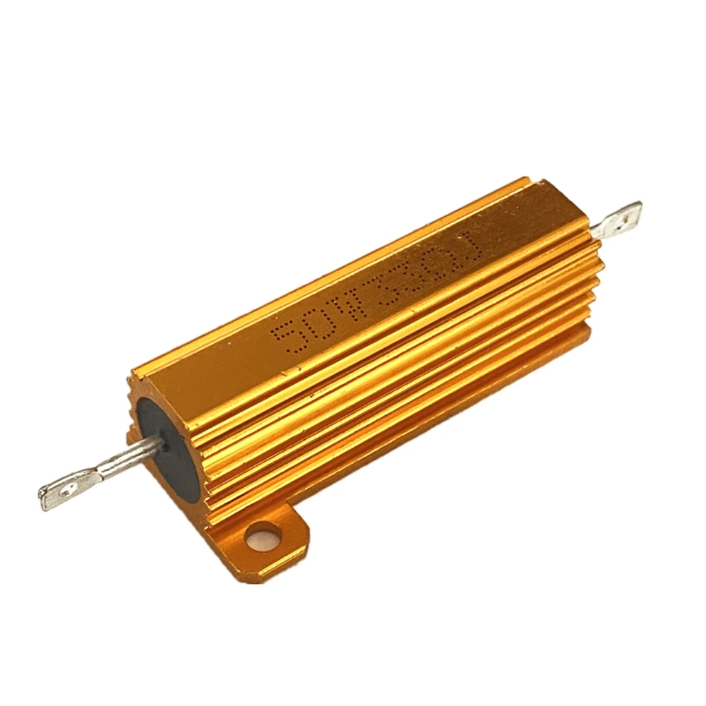 

1Pcs full value 50W 0.01 -100K ohm 0.47R 0.5R 0.56R 0.68R 1R 1.5R 2R Wirewound Aluminum Power Metal Shell Case Resista 5%