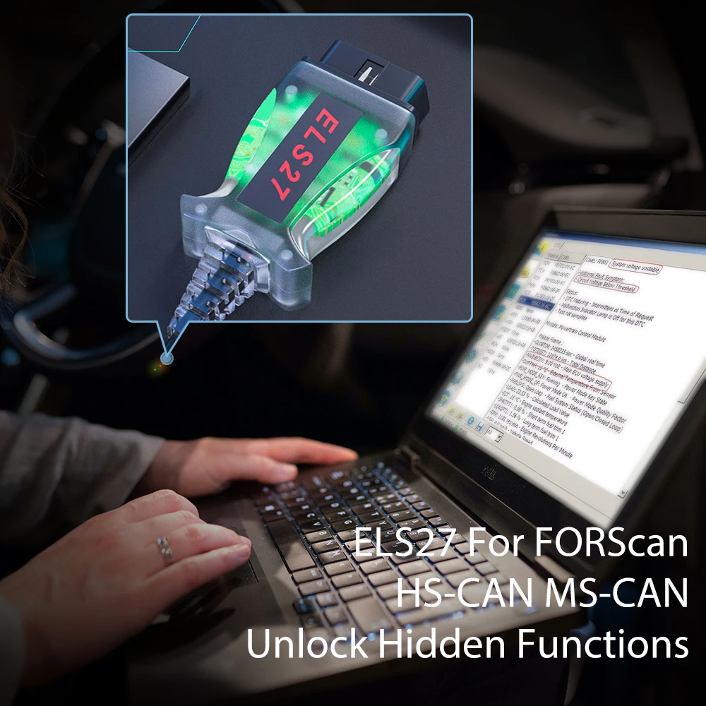 

ELS27 Forscan For Ford Mazda Lincoln Mercury ELMConfig ELM327 USB Automotive OBD2 Cable Code Read Car Diagnostic Tool HS MS CAN