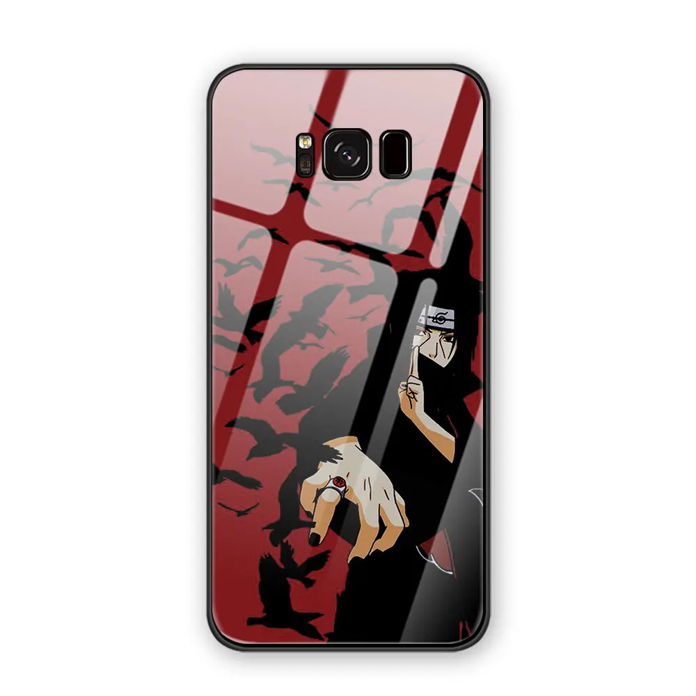 2 Кровный комикс мультфильм аниме Наруто закаленное стекло задняя крышка чехол для телефона оболочка для samsung Galaxy S8 S9 S10 Plus Note8 Note9 - Цвет: 2