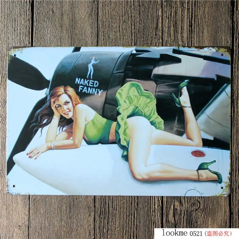 Американский Ретро плакат Pin Up Girl жестяная вывеска Украшение Металлическая винтажная настенная декоративная табличка металлическая живопись жестяная вывеска Настенный декор