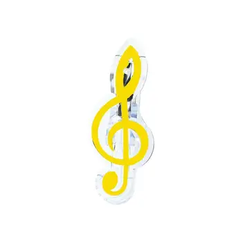 

Musical Book Note Clip Plastic Piano Music Book Page Treble Clip Clef Music Accessories Clip P4Q3
