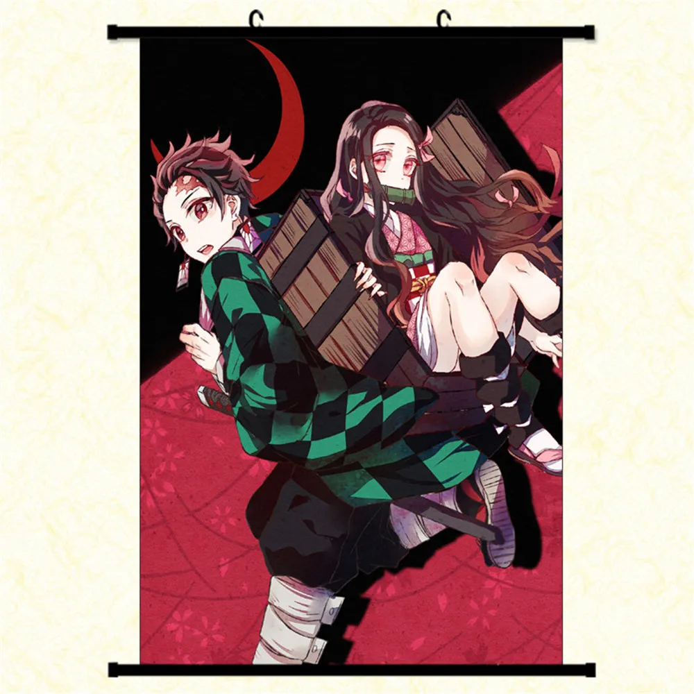 Demon Slayer фигурка аниме Kimetsu no Yaiba Kamado Tanjirou Kamado Nezuko постер фигурка для мальчиков и девочек домашний декор Figma подарок