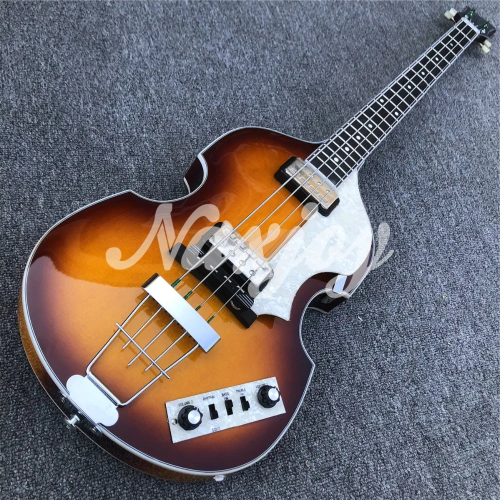 Sunburst Hofner 4 струны бас гитара скрипка BB2 значок серии Hofner табак взрыв Винтаж CT электрический бас