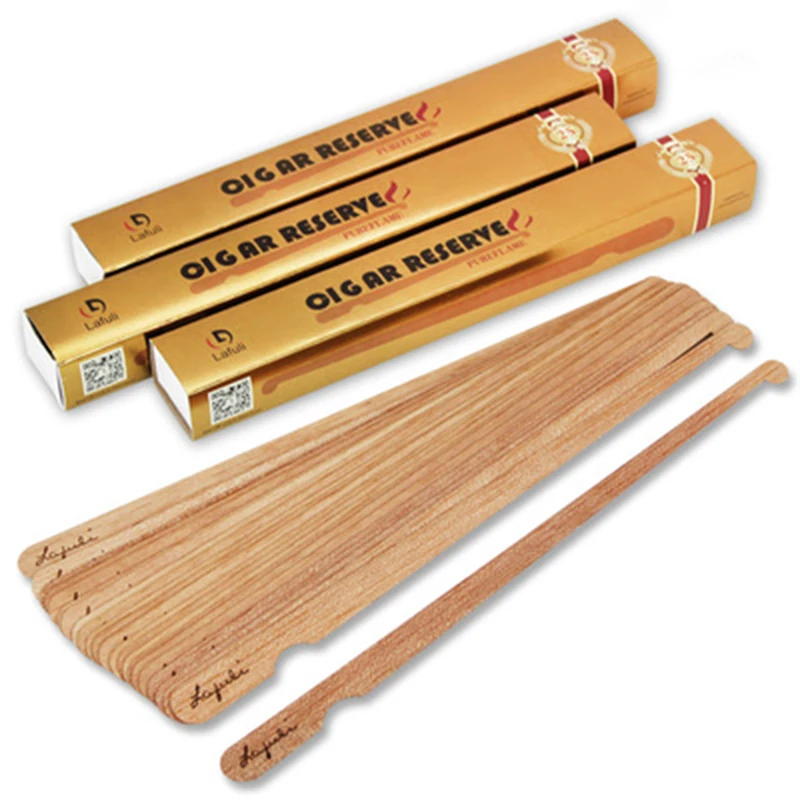 

25 Spanish Cedar Wood Spills Strips for Cigars Lighting Lighter