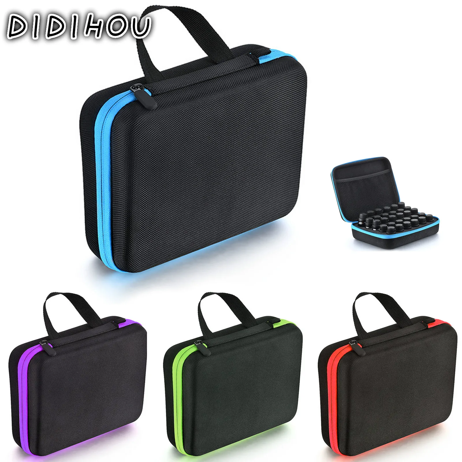 

30/60 Compartments Essential Oil Case Storage Bags Storage Case Portable Travel Essential Oil Bottle Oil Box Collecting Case
