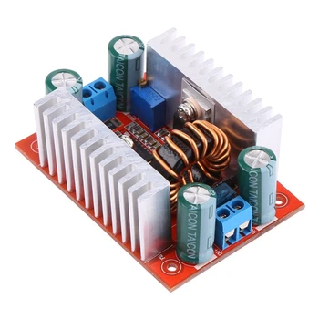

400W Power Converter LED Boost Module 15A DC-DC Step-Up Module Power Supply Module 8.5V-50V To 10V-60V with 2 Heat Sinks