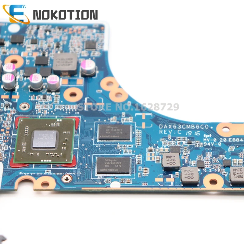 NOKOTION 828423-001 828423-601 для hp Probook 450 G3 Материнская плата ноутбука DAX63CMB6C0 SR2EY I5-6200U Процессор R7 M340 GPU